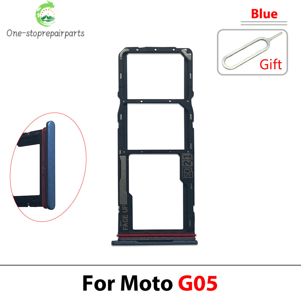 New For Motorola Moto G05 G15 G25 G75 G85 G56 G96 SIM Card Tray Slot Holder Adapter Accessories Motorola phone repair parts
