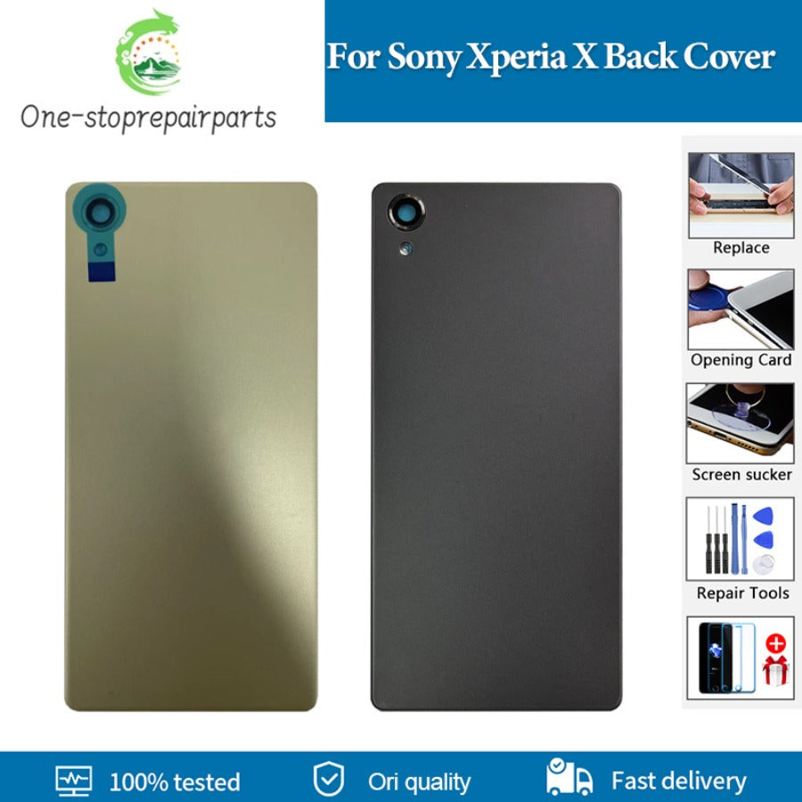 Original Back Battery Cover For Sony Xperia X F5122 F5121 Back Cover Housing Door Rear Case For Sony Xperia X Replacement Sony phone repair parts