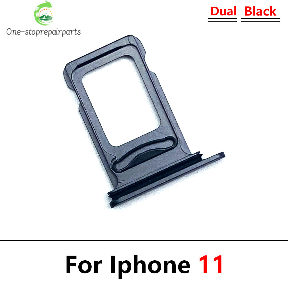 New For iPhone 11 Pro 11Pro Max Dual SIM Card Tray Slot Holder Adapter Accessories iPhone phone repair parts