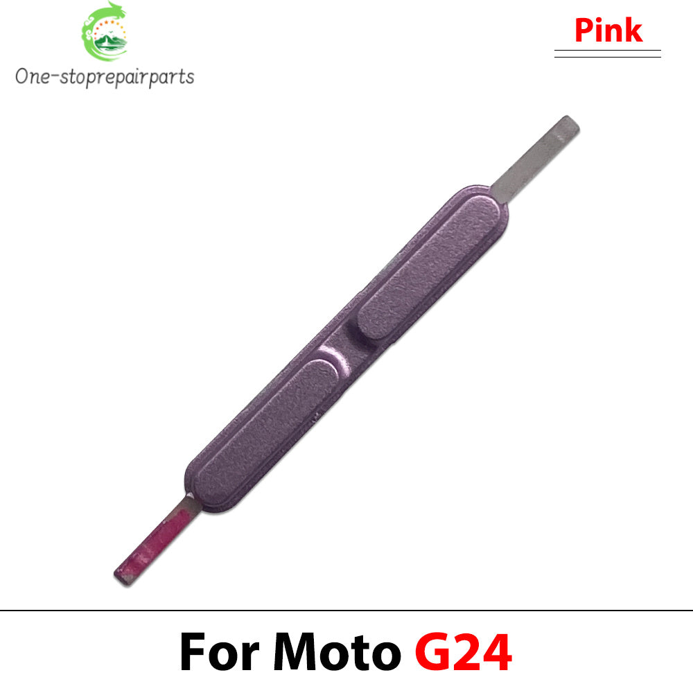 Side Key Power and Volume Button Key For Motorola Moto G04 G14 G24 G34 G54 G84 Replacement Parts Motorola phone repair parts