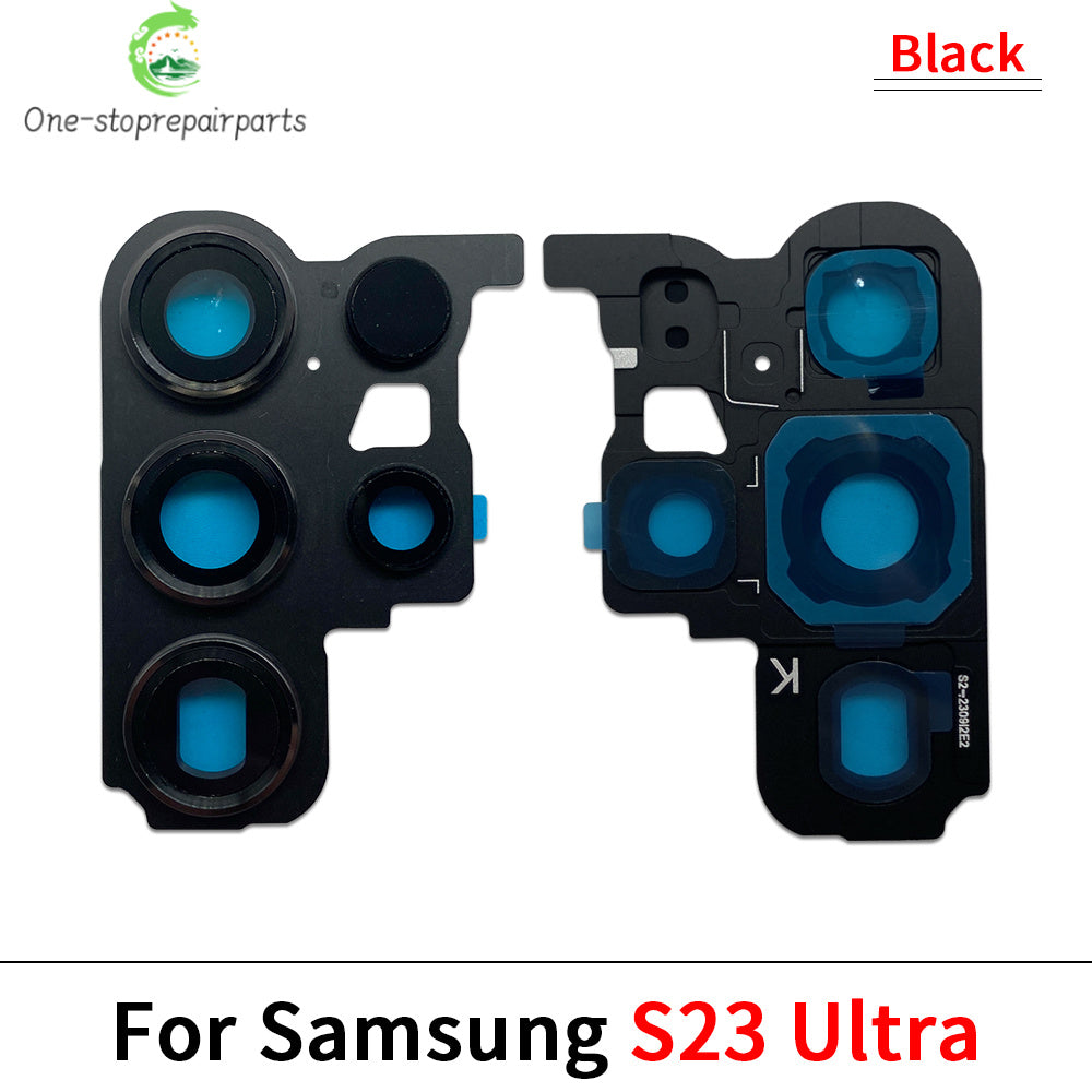 New Housing Back Rear Camera Glass Lens With Cover Frame Holder For Samsung S22 S23 Plus Ultra Samsung phone repair parts