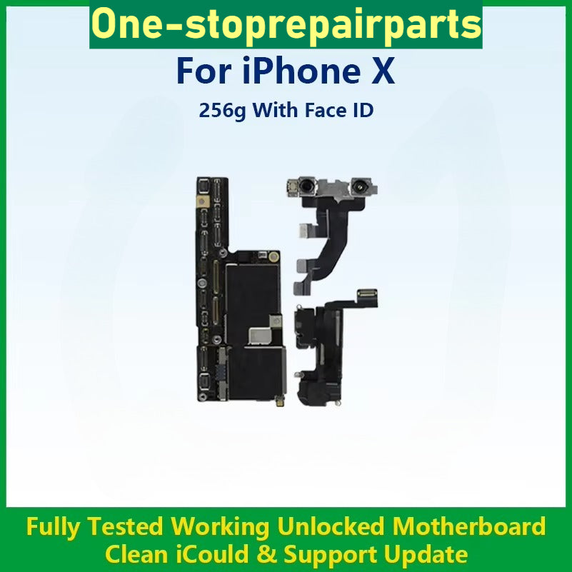 Fully Tested 100%Working Mainboard For iPhone XS Max Cleaned iCloud And Unlocked For XR Motherboard No Repair Support Update iPhone phone repair parts