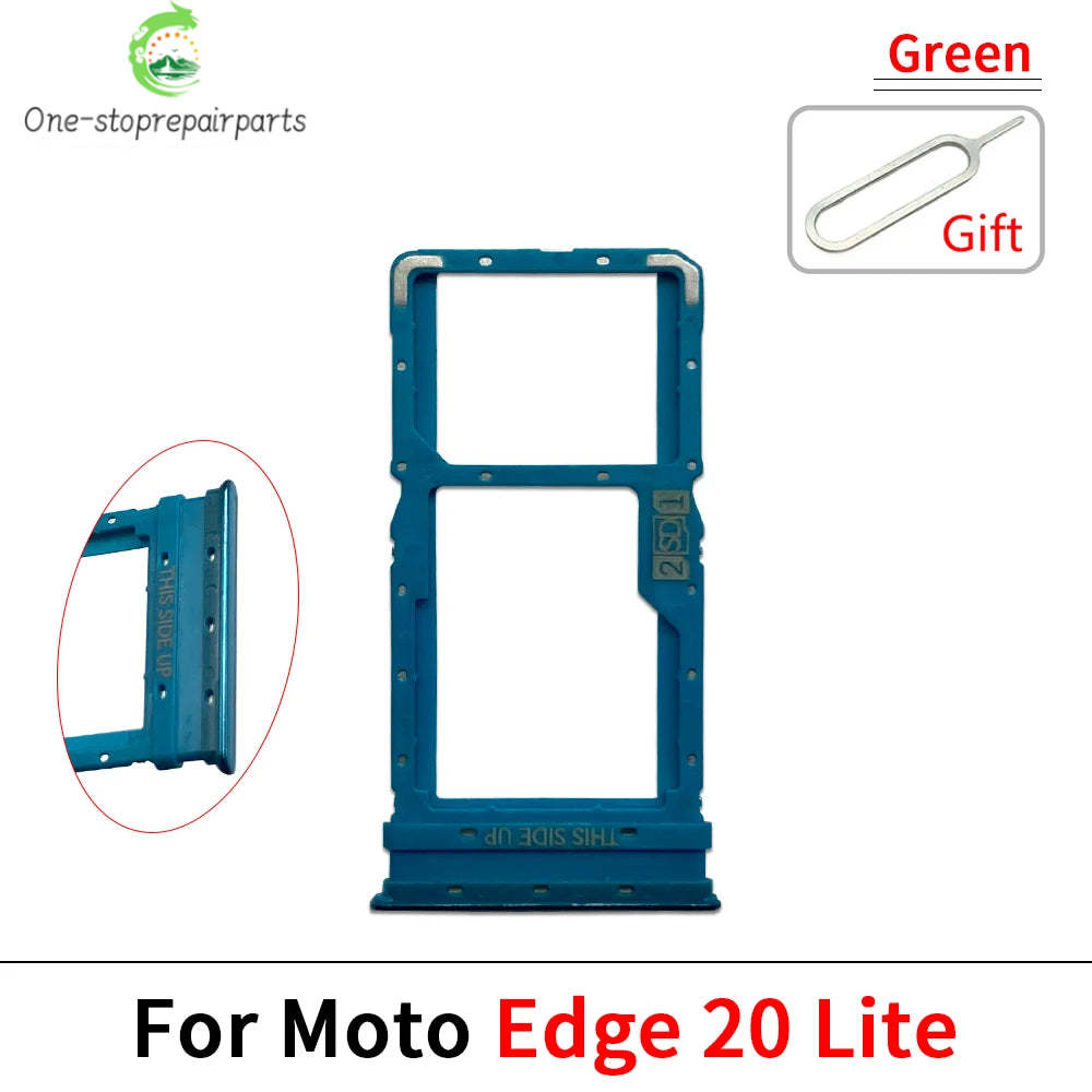 SIM Card Tray Slot Holder Adapter Accessories For Motorola Moto Edge 20 30 40 50 Pro Neo Fusion Lite Ultra Motorola phone repair parts