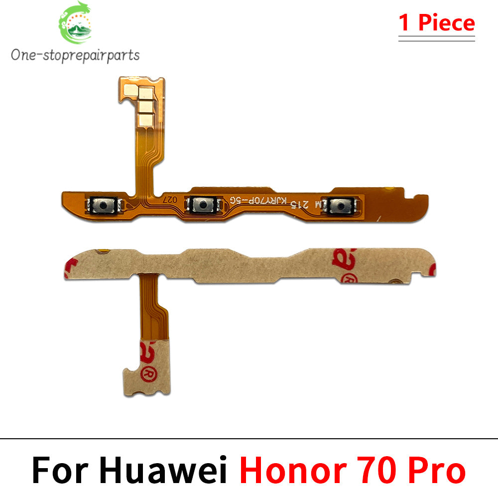 10Pcs, Power On Off Volume Side Button Key Flex Cable For Huawei Honor 50 60 70 80 90 Pro Se Lite Magic 4 5 6 7 Pro Lite Huawei phone repair parts