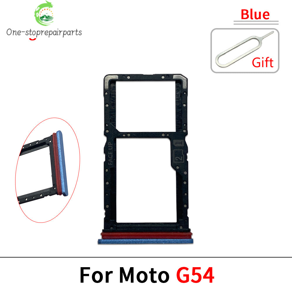 10Pcs/Lot，New For Motorola Moto G04 G04s G14 G24 G34 G54 SIM Card Tray Slot Holder Adapter Accessories Motorola phone repair parts