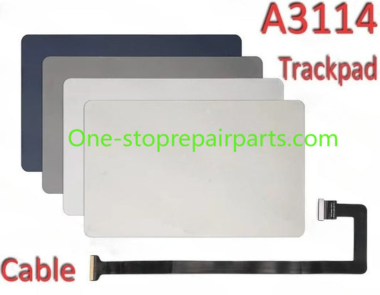 2024 New A3114 Trackpad for Macbook Air Retina 15" M3 Touchpad with Flex Cable 821-05168-A Grey Silver Starlight Midnight Color Macbook repair parts