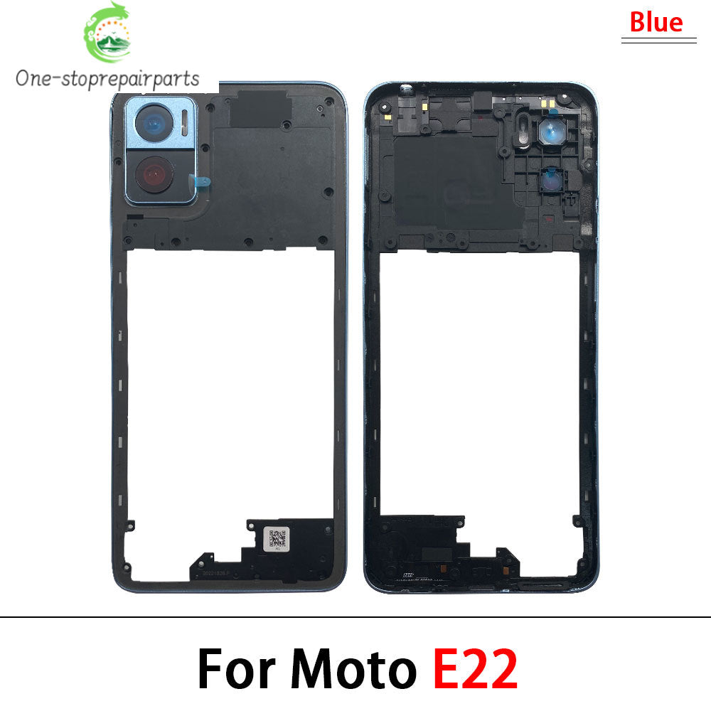 New Middle Frame Cover For Motorola For Motorola Moto E22 E32 E13 E22i Edge 20 Lite Middle Housing with Lens Frame Parts Motorola phone repair parts