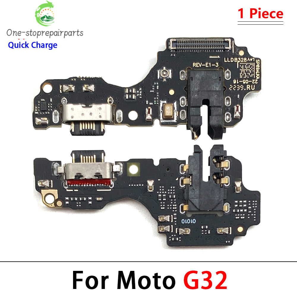 For Motorola Moto E13 E22 E20 E30 E32 G13 G22 G23 G32 G52 G53 G82 G72 USB Charging Port Dock Charger Connector Board Flex Cable Motorola phone repair parts