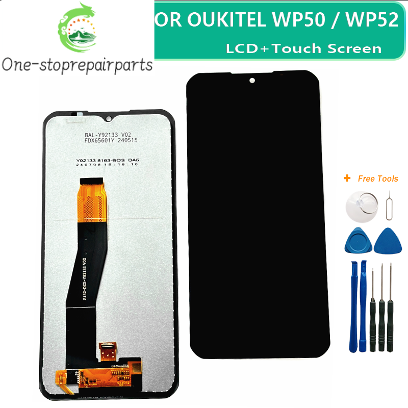 New Original For Oukitel WP50 WP52 LCD Display New WP50 Touch Screen 100% Test WP52 Digitizer Assembly Phone Replacement Parts Other Brand Phone repair parts