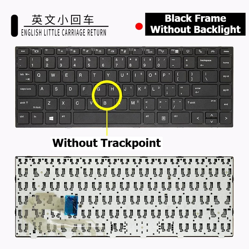 Keyboard for HP Elitebook 730 735 830 835 845 840 X360 730/830 745 846 G3 G4 G5 G6 silver black frame backlight trackpoint