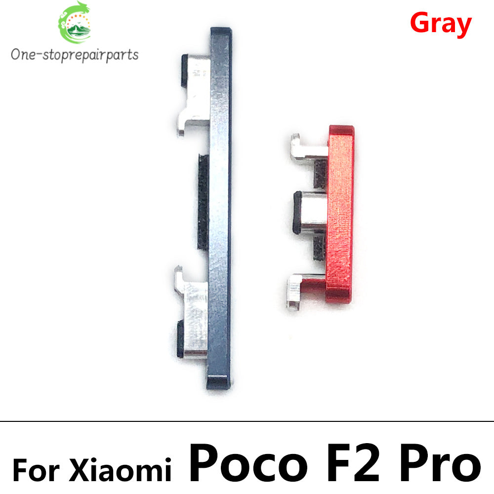 10Pcs/Lot, Side Keys Power and Volume Buttons For Xiaomi Poco F1 F2 Pro F3 F4 5G Replacement Parts  Xiaomi  Xiao mi phone repair parts