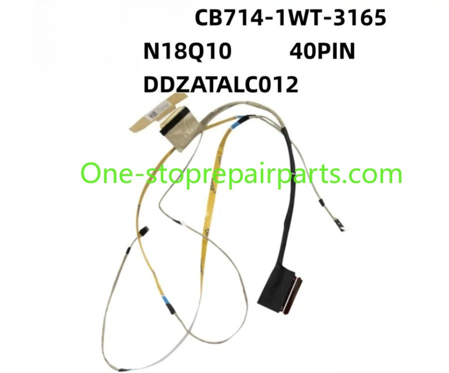 LCD LED Video Screen Display LVDS Cable for DDZATALC012 Replacement Laptop Acer CB714-1WT-3165 N18Q10 (GRD A)(CC613) 40PIN Acer laptop repair parts