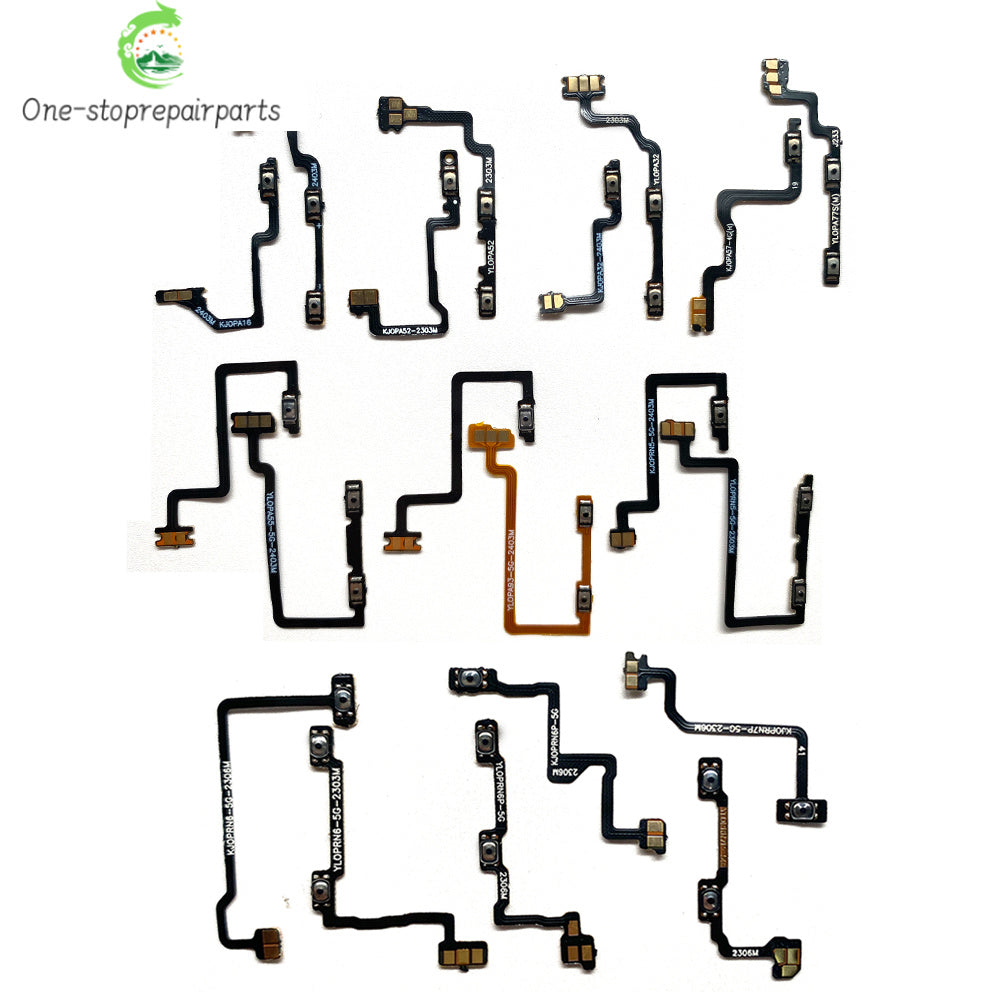 New Power on off Volume Key Button Flex Cable For OPPO A12 A15 A16 A52 A53 A54 A55 A57 A72 A73 A74 A93 A94 A95 A96 4G 5G OPPO phone repair parts