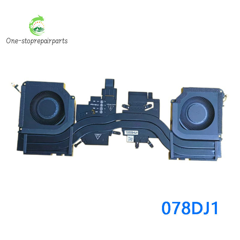 NEW ORIGINAL Laptop CPU GPU Cooling Fan With Heatsink For Dell Pro Max 16 Premium MA16250 078DJ1 Dell laptop repair parts