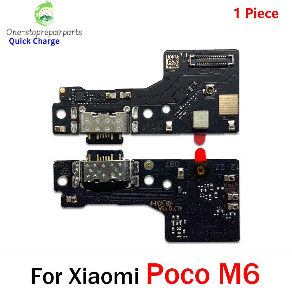 Dock Connector Micro USB Charger Charging Port Flex Cable Microphone Board For Xiaomi Poco X6 X7 M6 F6 F7 Pro 4G 5G  Xiaomi  Xiao mi phone repair parts
