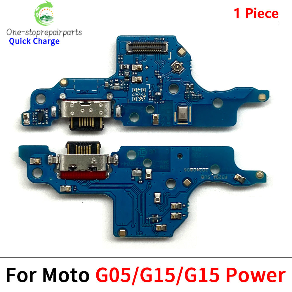 USB Charging Port Dock Charger Connector Board Flex Cable For Moto G04 G04s E14 E32s G05 G15 G45 G85 G75 G Play Power 5G 2024 Motorola phone repair parts
