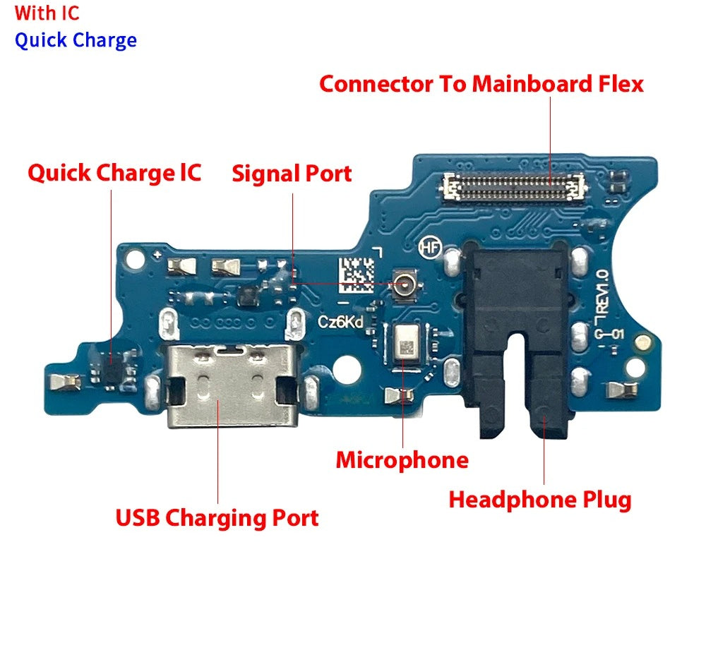 26Pcs, For Samsung A05 A05s A15 A25 A35 A06 A16 A26 A07 A17 4G 5G USB Charge Port Jack Dock Connector Charging Board Flex Cable Samsung phone repair parts