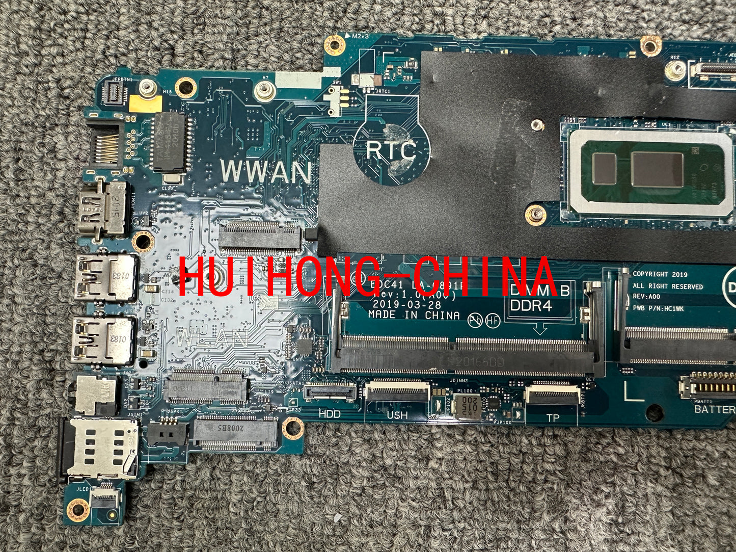 DELL Latitude 5400 main board LA-G891P 1M78K i5-8365U integrated