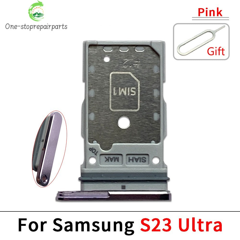 New For Samsung S23 S24 Plus Ultra 5G Dual SIM Card Slot SD Card Tray Holder Adapter