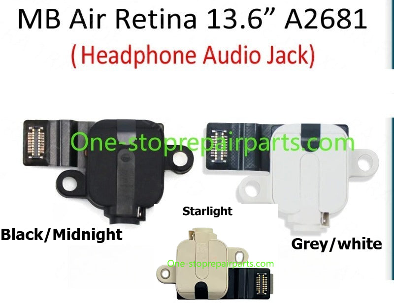 A2681 Audio Headphone Jack Flex Cable Connector 821-03656 for MacBook Air Retina 13.6" M2 EMC4074 2022 Year