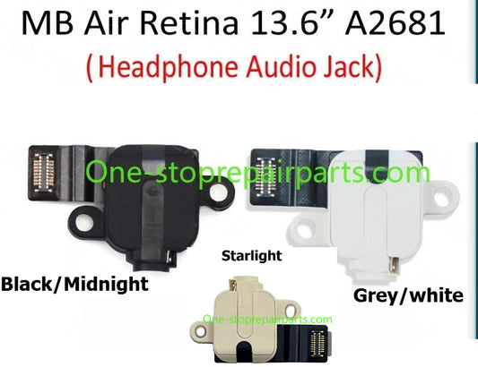 A2681 Audio Headphone Jack Flex Cable Connector 821-03656 for MacBook Air Retina 13.6" M2 EMC4074 2022 Year