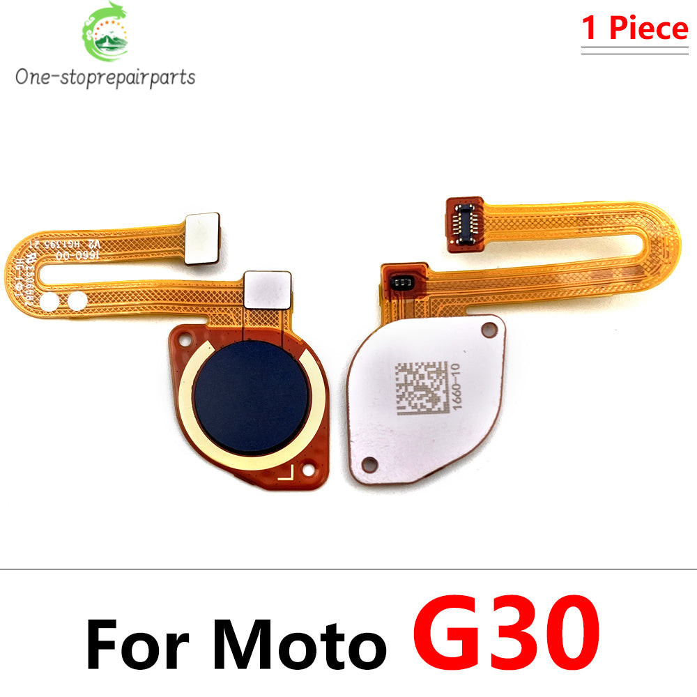 10Pcs/Lot,  Fingerprint Sensor Home Return Key Menu Button Flex Cable For Moto G10 G20 G30 G50 G60 G60s Motorola phone repair parts