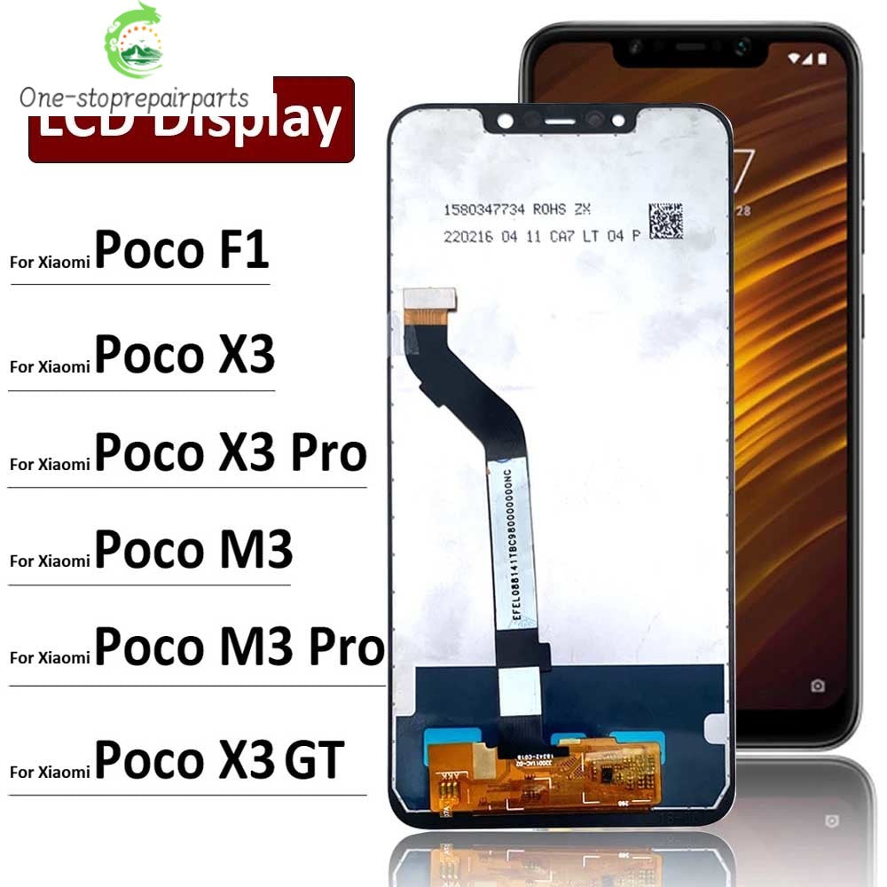 For Xiaomi Poco F1 M3 X3 Pro X3 GT LCD Display Pocophone F1 LCD Display Touch Screen Digitizer Assembly  Xiaomi  Xiao mi phone repair parts