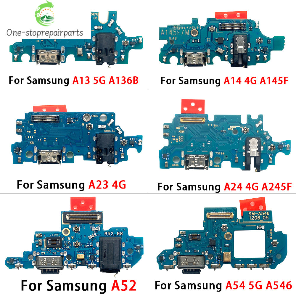 For Samsung A13 A23 A33 A53 A52 A72 A14 A24 A34 A54 4G 5G USB Charging Port Dock Charger Connector Board With Micro Flex Cable Samsung phone repair parts