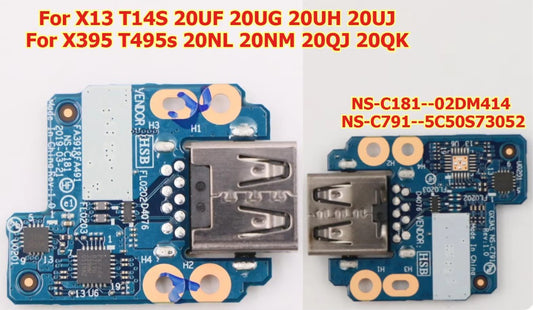 AMD USB board for Thinkpad X13 T14S  X395 T495s AMD USB Sub card  NS-C791 5C50S73052 NS-C181 02DM414 Lenovo laptop repair parts