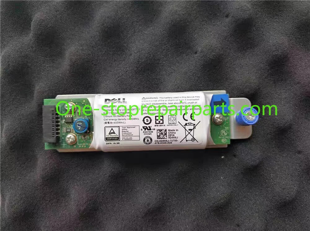 6.4V 7.1Wh 1.1Ah Raid Controller Battery Module D668J 0D668J CN-0D668J BAT 2S1P-2 for DELL 2S1P-2 0D668J MD3200/3220/3200I Controller battery Server repair parts