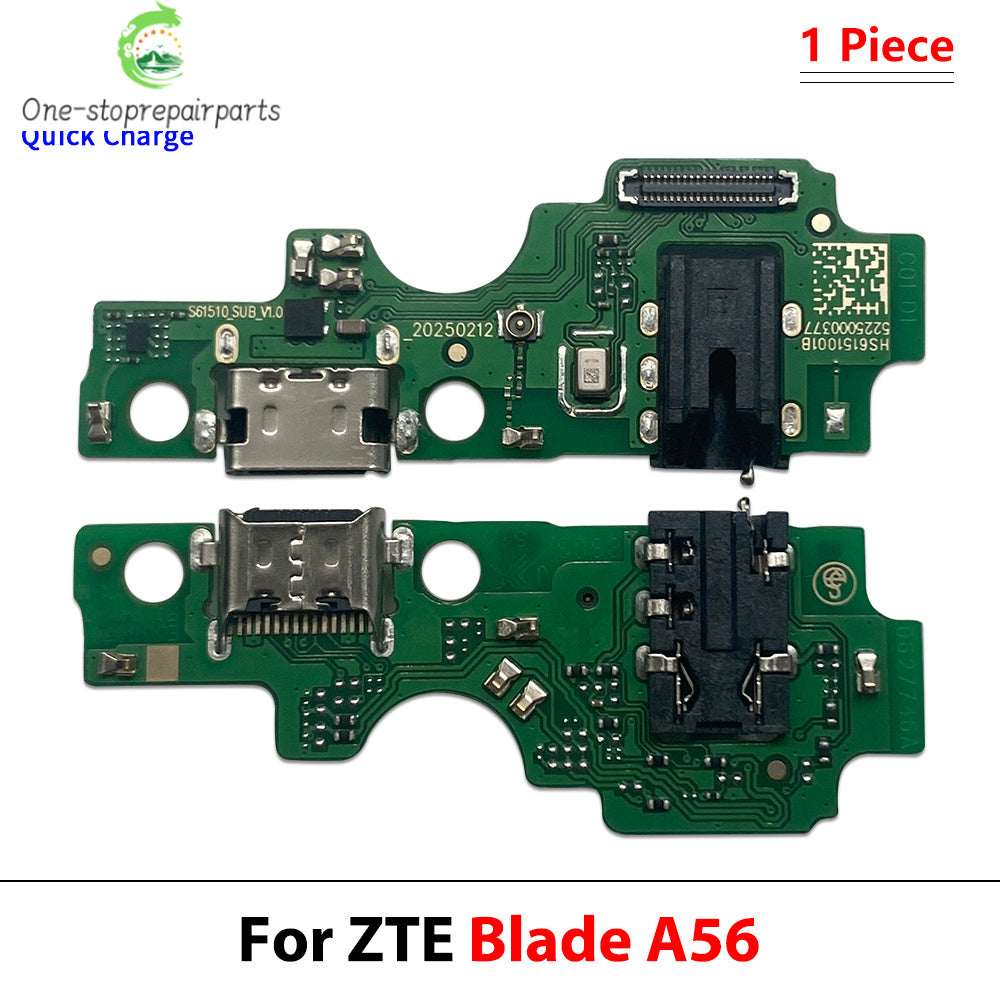 Dock Connector USB Charger Charging Board Port Flex Cable For ZTE A33s A34 A35 A55 A51 A52 A53 A54 A71 A72 A73 A75 A36 A56 4G 5G ZTE phone repair parts