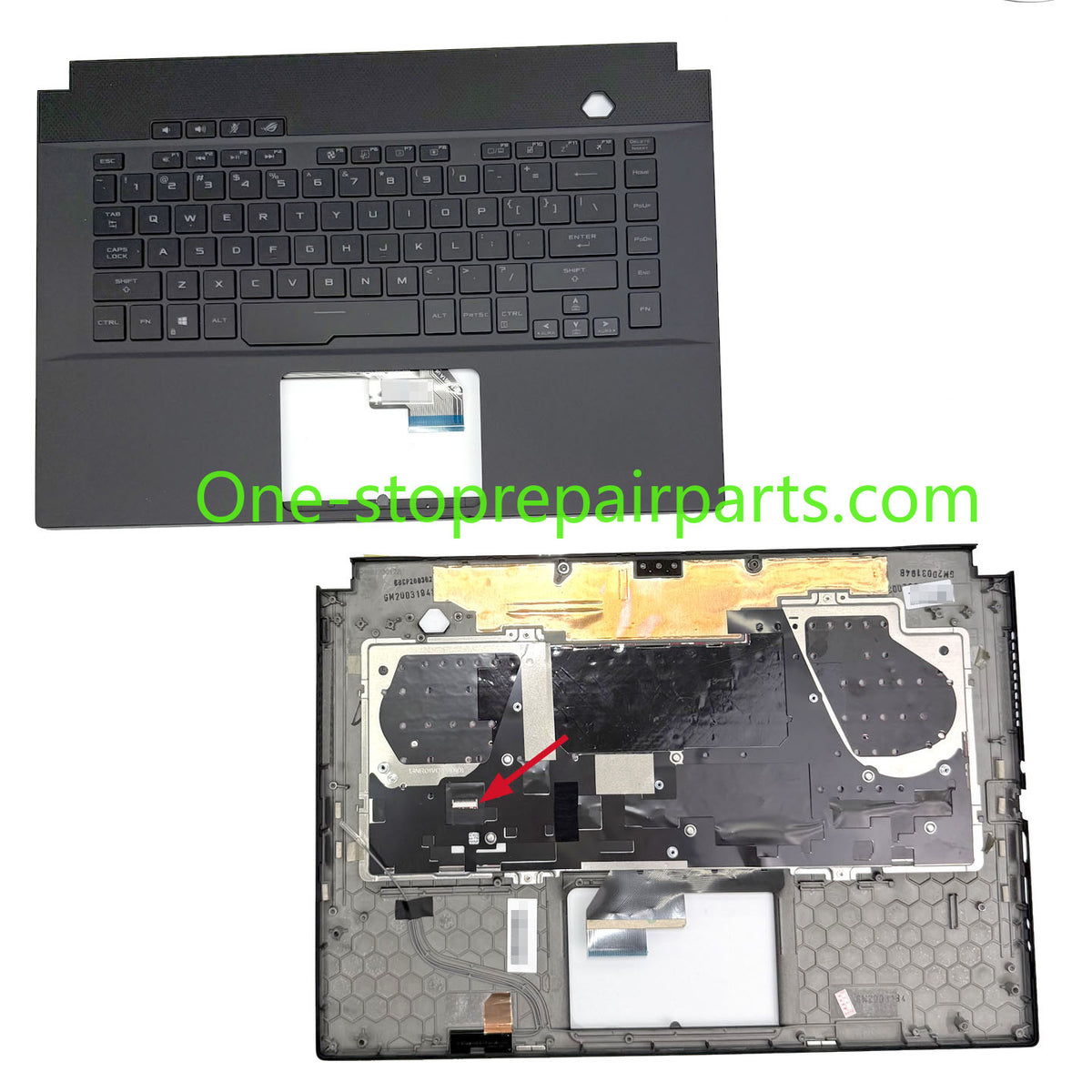 Upper case keyboard For Asus ROG Zephyrus G15 M15 S15 GU502LV GU502LW GU502GW GU502GV GU502GU GX502GV GX502GW GX502LXS topcase palmrest keyboard Assembly ASUS laptop repair parts