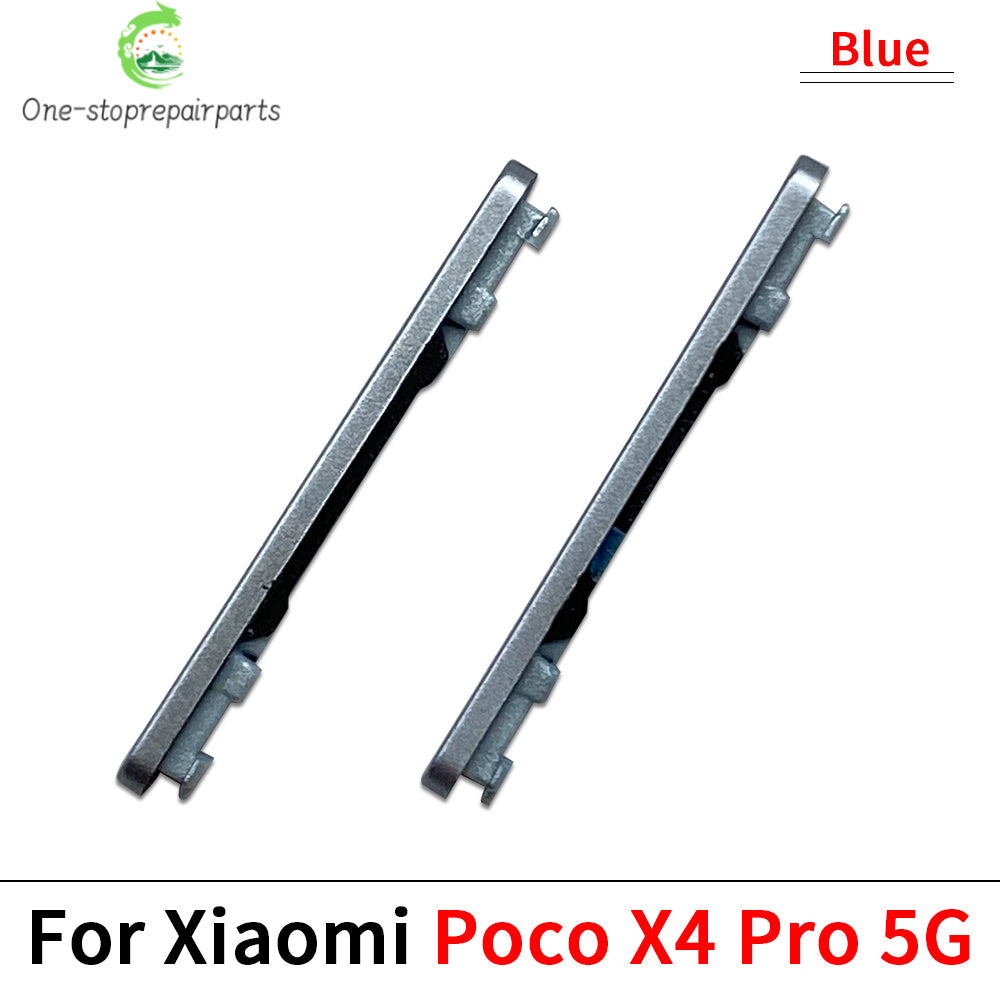 Side Key Power and Volume Button For Xiaomi Poco X4 X5 X6 Pro 5G Replacement Parts Xiaomi  Xiao mi phone repair parts