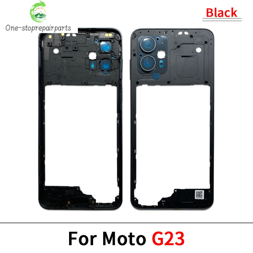 New Middle Frame Holder Housing Bezel Plate For Motorola Moto G04 G23 G34 G53 G54 G62 G72 G73 5G Replacement Repair Parts Motorola phone repair parts