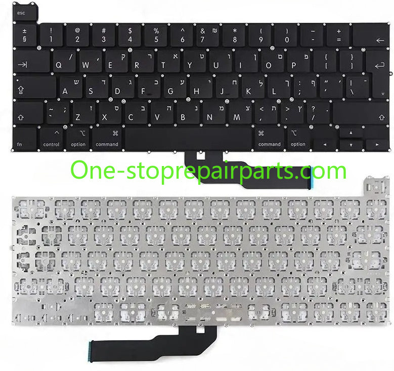 5Pcs New Keyboard Hebrew Israel Israeli A2141 A2289 A2251 A2338 A2179 A2337 A2681 A2941 A2442 A2485 for MacBook Retina Air Pro Macbook repair parts
