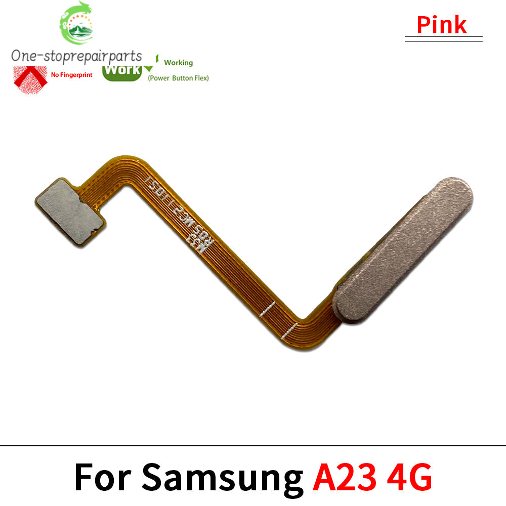 New For Samsung A15 A23 A03s 4G 5G Fingerprint Sensor Home Return Key Menu Button Flex Ribbon Cable Samsung phone repair parts