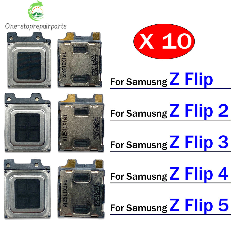 10Pcs/Lot, Earpiece Ear Speaker Sound Receiver Flex Cable For Samsung Z Flip 1 2 3 4 5 5G Samsung phone repair parts