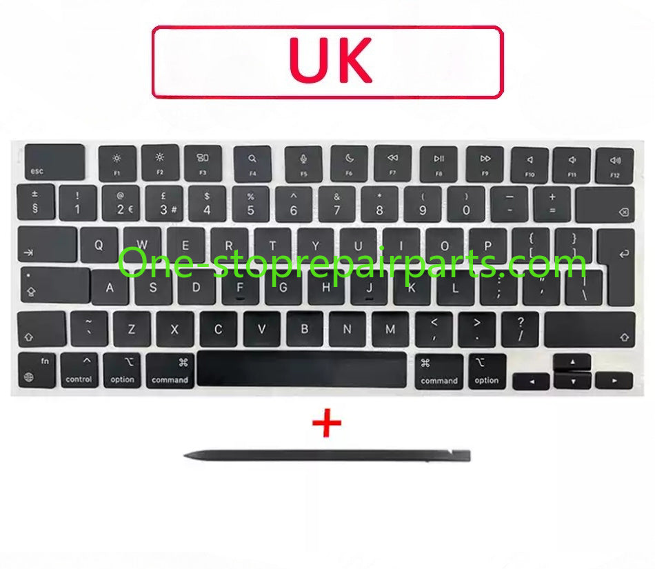 Laptop A2442 A2485 A2779 A2780 A2918 A2992 A2991 Keycaps Keys Key Cap Set for Macbook Pro M1 M2 M3 14" 16" Keyboard Repair Kit Macbook repair parts