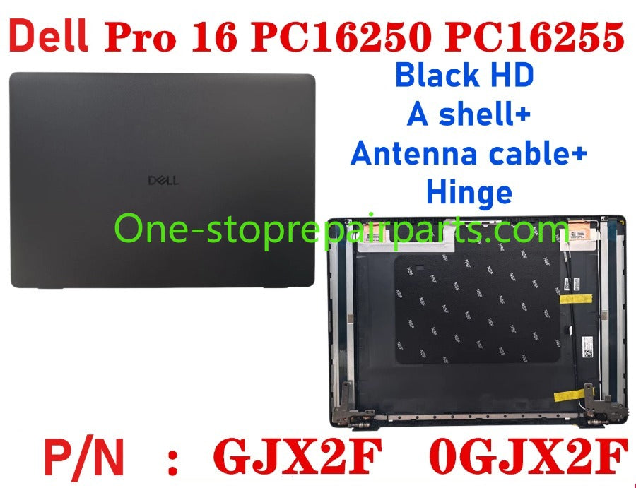 Cover case for Dell Pro 16 PC16250 PC16255 0D45TN 04TV1R 0FJ6FY 02XHM1 099TK0 02882N 0HNP7J 02XHM1 0GJX2F 0C8CKC 0964DF 0DR9PF 0HHMCK 0F9V30 0388WT 0H3K5C 0HR42X 01378G Lcd back housing bezel palmrest bottom lower cover hinge Dell laptop repair parts