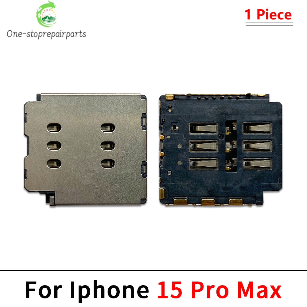 SIM Card Tray Socket Slot Adapter Connector Reader Flex Cable Dual SIM Card For iPhone 11 12 13 14 15 Pro Max Plus Mini iPhone phone repair parts
