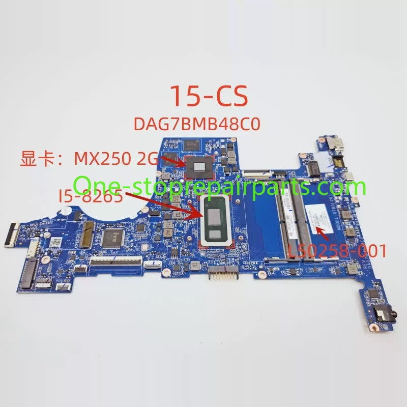 Motherboard for HP Pavilion 15-cs TPN-Q208 L50258-601 DAG7BDMB8F0  DAG7BMB48C0 I5-8265 I3-8145U I7-8565U I5-1035G I5-8250U I7-1065G I5-8265U main system board