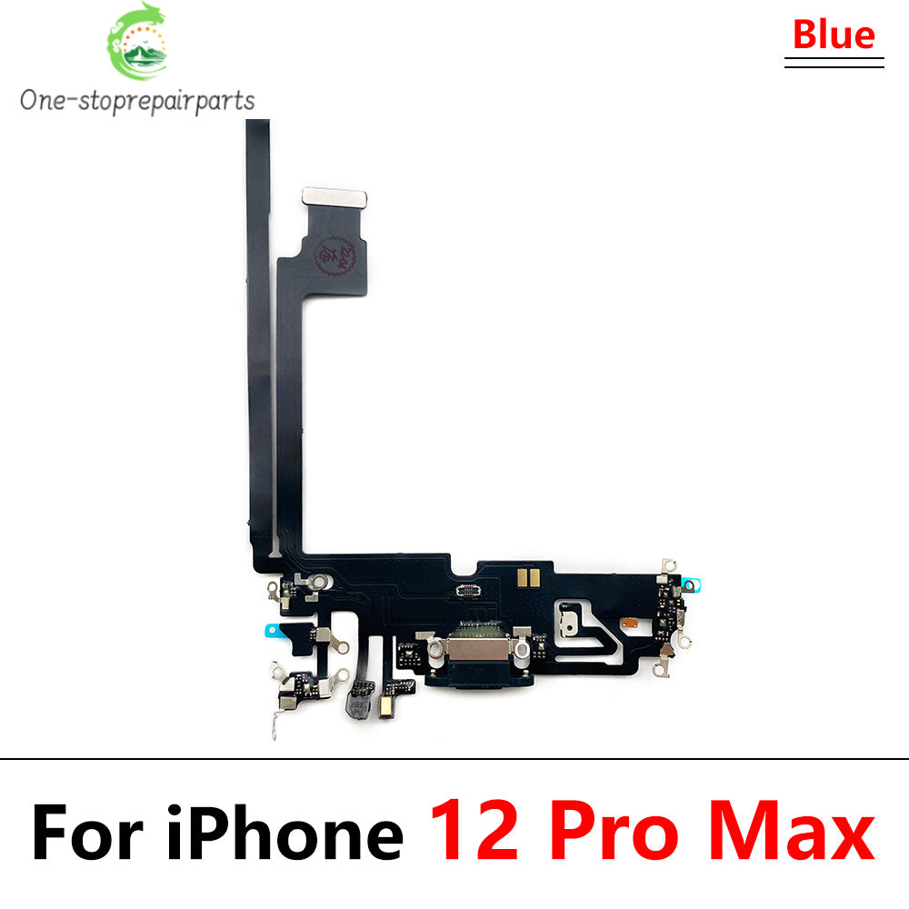 New USB Charging Port Charger Board Flex Cable For iPhone 12 Pro 12Pro Max Mini Dock Connector With Microphone iPhone phone repair parts