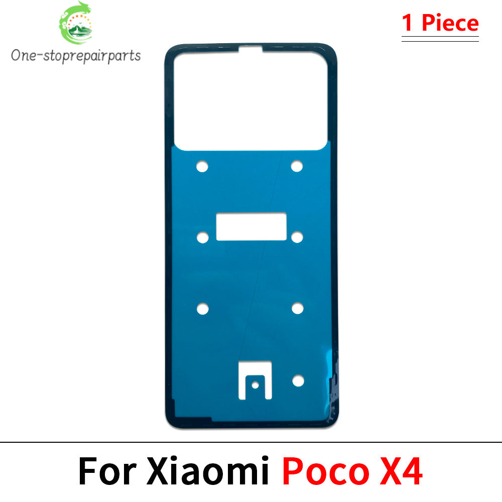 10Pcs/Lot, Back Battery Cover Door sticker Adhesive glue tape For XIaomi Poco F3 F4 F5 M4 X3 X4 X5 X6 Pro GT 4G 5G  Xiaomi  Xiao mi phone repair parts