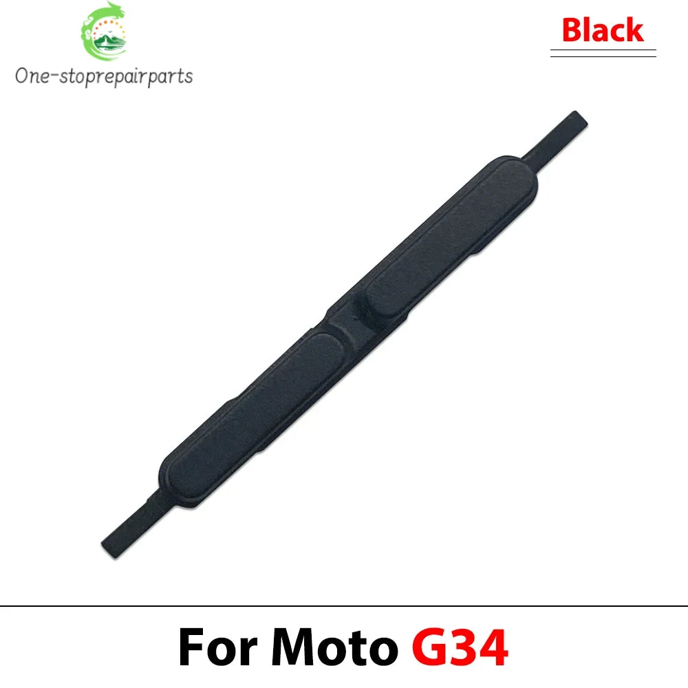 10Pcs, Side Key Power and Volume Button Key For Motorola Moto G04 G14 G24 G34 G54 G84 Replacement Parts Motorola phone repair parts