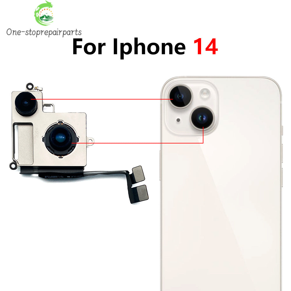 New For iPhone 11 12 13 14 15 Pro 11Pro 12Pro 13Pro 14Pro 15Pro Max Mini Plus Rear Big Back Camera Flex Cable Main Camera Module iPhone phone repair parts