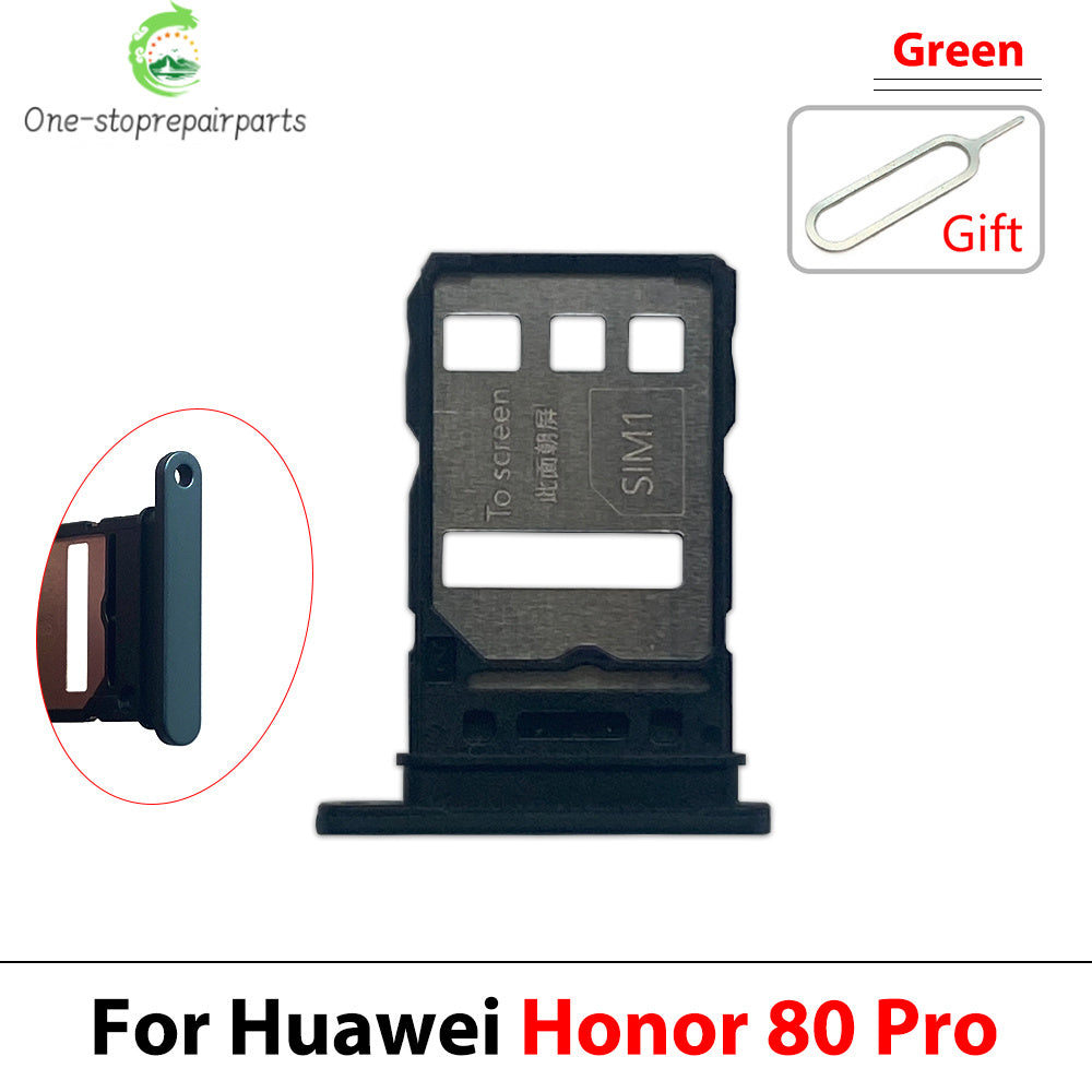 New For Huawei Honor 60 80 Pro Se SIM Card Tray Slot Holder Adapter Accessories Huawei phone repair parts