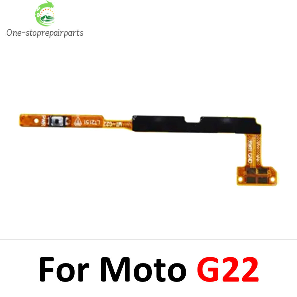 50Pcs, Power On Off Volume Side Button Key Flex Cable For Moto G10 G20 G30 G100 G50 G60 G60s G31 G51 G22 G32 G52 G62 G13 G23 5G Motorola phone repair parts