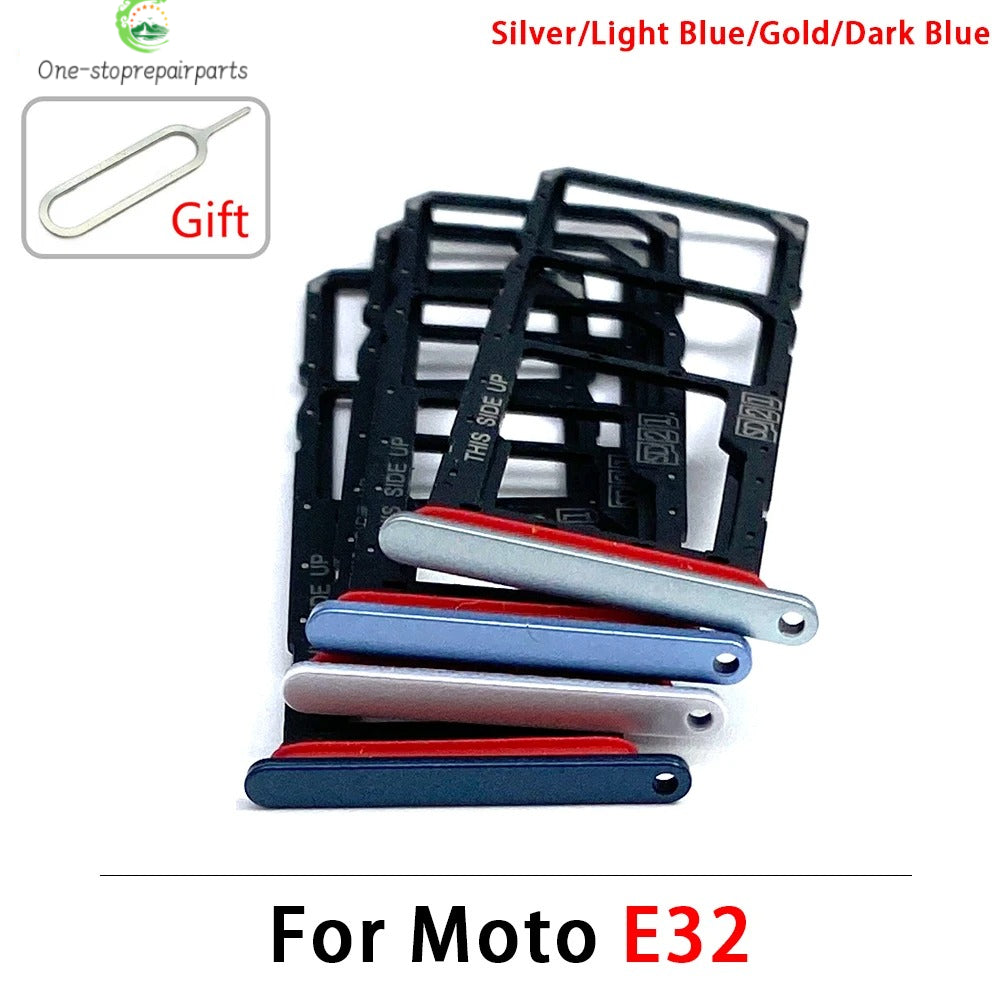 New For Motorola Moto E6i E20 E30 E40 E32 Edge 20 Pro SIM Card Slot SD Card Tray Holder Adapter Motorola phone repair parts