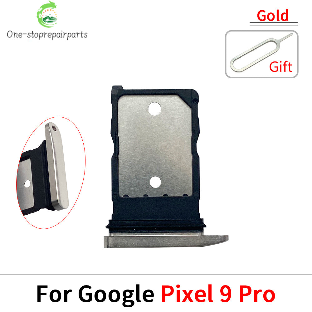 New For Google Pixel 9 / Pixel 9 Pro / Pixel 9 Pro XL Micro Nano SIM Card Holder Tray Slot Holder Adapter Socket Google Pixel phone repair parts