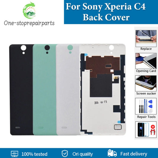 AAA+ quality For Sony Xperia C4 Battery Cover Back Cover Housing Door For Sony Xperia C4 E5303 E5306 E5353 Back Cover Replace Sony phone repair parts